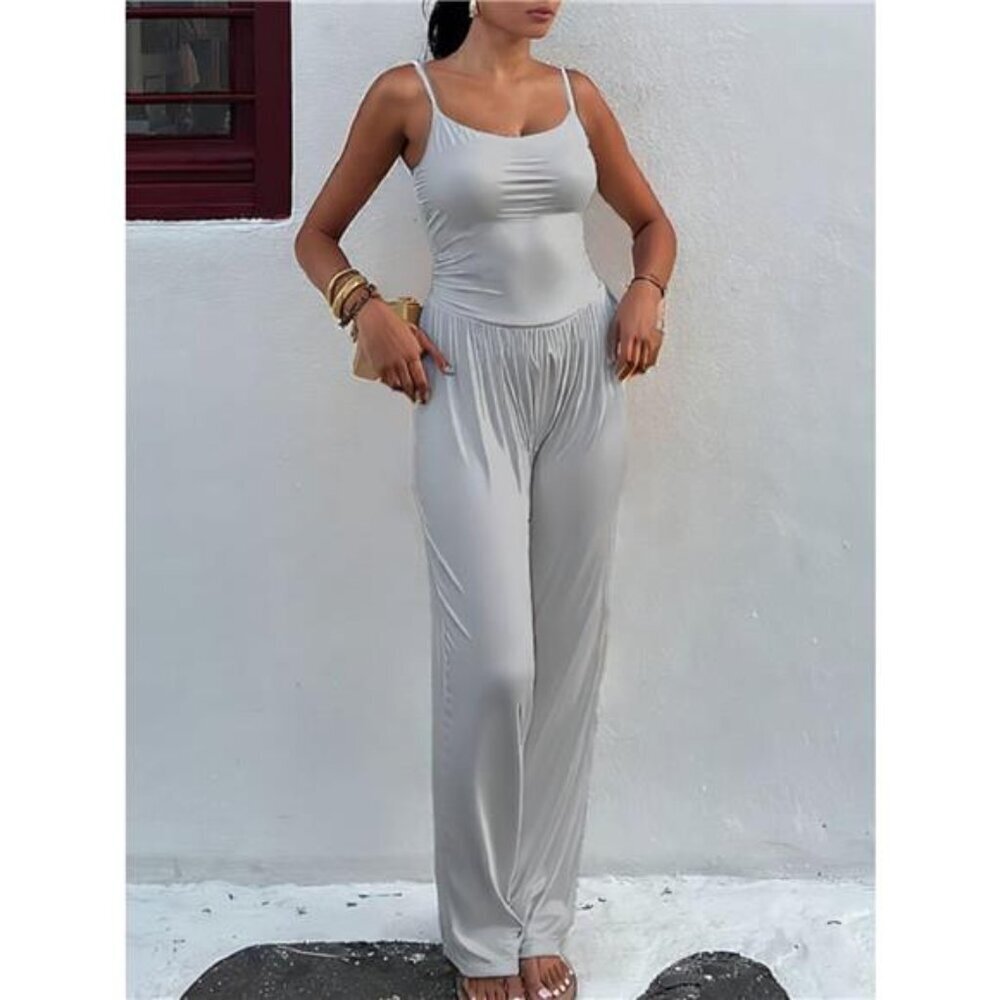 Wide Leg Cami Jumpsuit